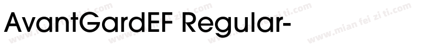 AvantGardEF Regular字体转换
